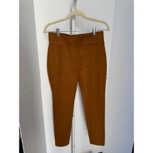 LOFT Outlet Camel Faux Suede Pull On Leggings Pants Petite MP